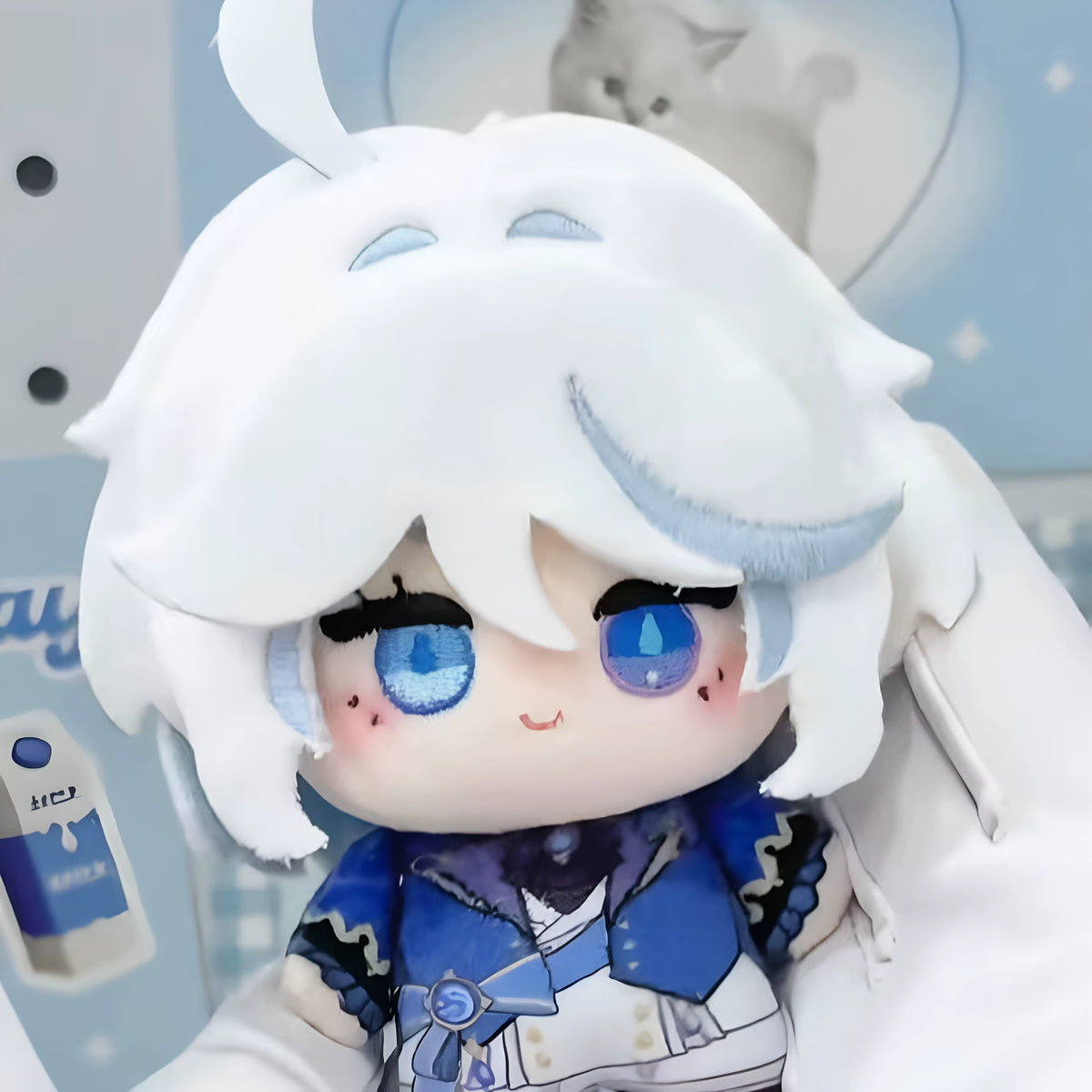 Genshin Impact Fan-Made Furina 10 cm Nunu Plush Doll