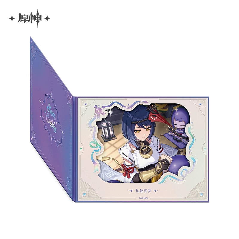 Official Genshin Impact Fated Day Character Fold-Out Window Shikishi