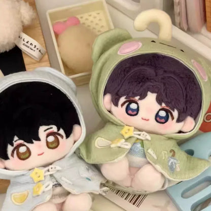 Love and Deepspace Embroidered plush dolls three dolls in hooded outfits group display