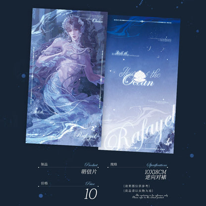Love and Deepspace Rafayel Tide studio card design preview in vertical layout