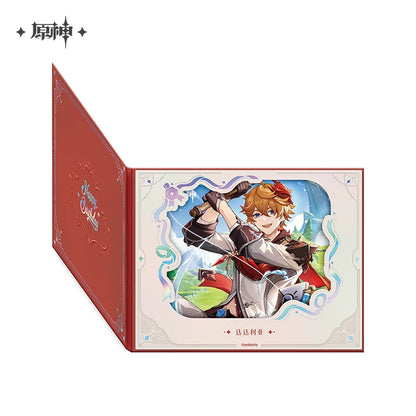 Official Genshin Impact Fated Day Character Fold-Out Window Shikishi