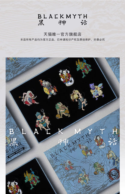 黑神话悟空影神图徽章貳金属磁吸胸针别针冰箱贴配饰 礼物