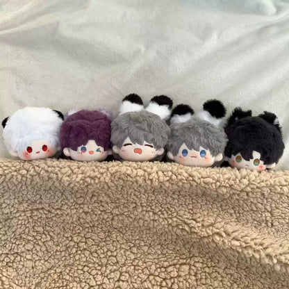 Love and Deepspace Character Plush Bag Charm group display on ledge