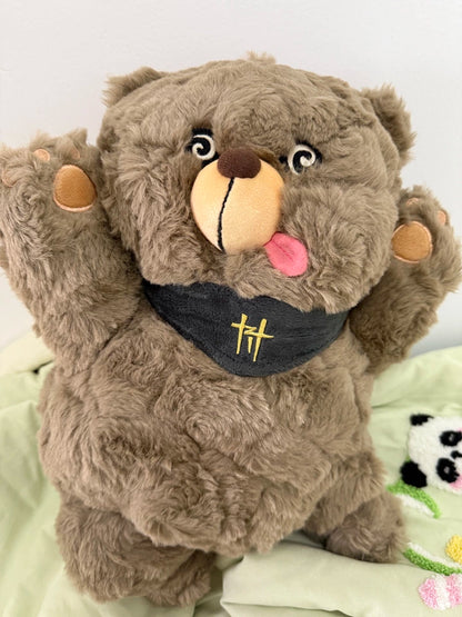 Official Where Winds Meet Dizzy Bear 14in Embroidered Plush