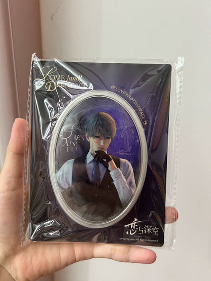 Official Love and Deepspace Meow Tour Oval Chain Badge