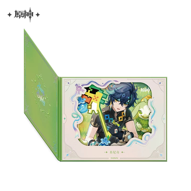 Official Genshin Impact Fated Day Character Fold-Out Window Shikishi