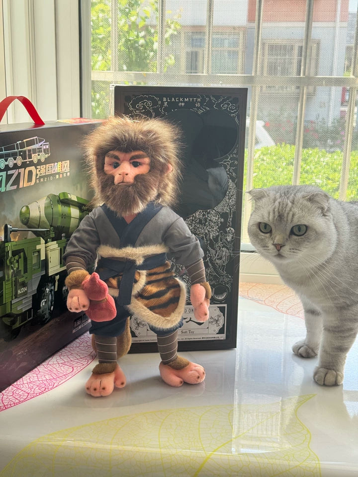 Official Black Myth: Wukong The Destined One Poseable Plush Toy with Movable Arms and Tail