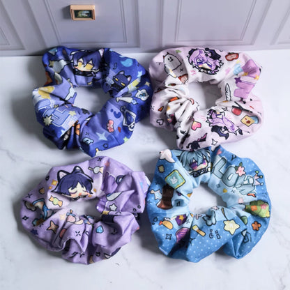 Genshin Impact Fan-Made Character Hair Scrunchie Collection