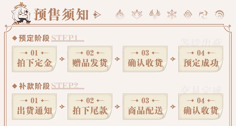 【原神官方/定金】幽夜绮想系列Q版手办·可莉 非尾款 Genshin