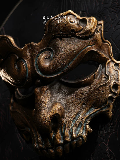 Black Myth: Wukong Golden Angry Face Mask half-scale collectible side profile detail