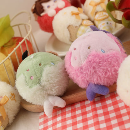 Love and Deepspace magnetic plush charms frog and pink sea creature designs