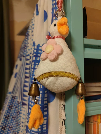 Official Where Winds Meet Bo Qingbo Goose Zipper Plush Bag