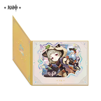 Official Genshin Impact Fated Day Character Fold-Out Window Shikishi