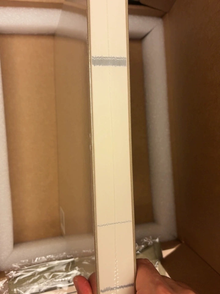 Black Myth Wukong Ying Shen Tu close view of page edges inside shipping box