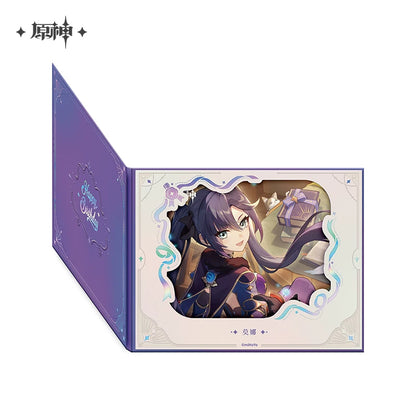 Official Genshin Impact Fated Day Character Fold-Out Window Shikishi