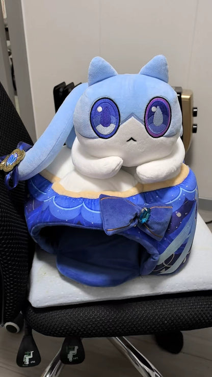 Genshin Impact Fan-Made Furina Cat Cake Plush