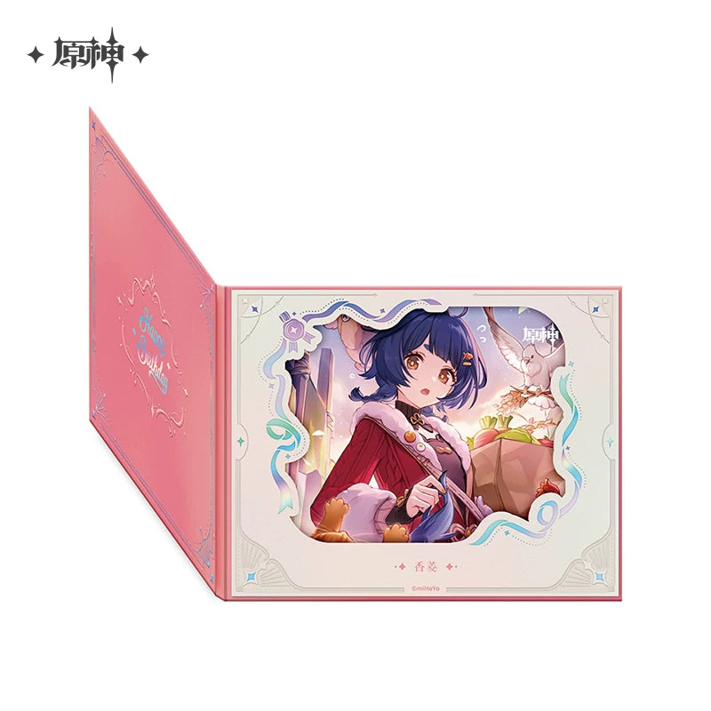 Official Genshin Impact Fated Day Character Fold-Out Window Shikishi