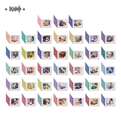 Official Genshin Impact Fated Day 2025 fold-out window shikishi