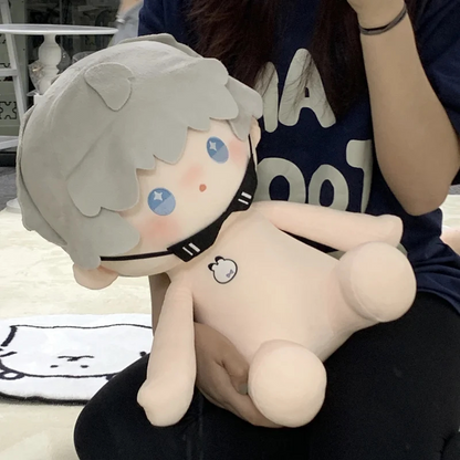 Love and Deepspace Xavier bare cotton plush doll with cherry embroidery and black collar