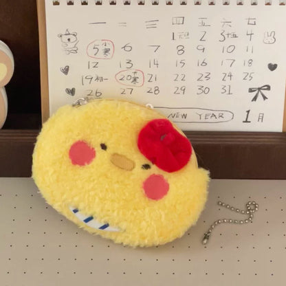 Love and Deepspace Character Earbud Coin Pouch yellow chick shape
