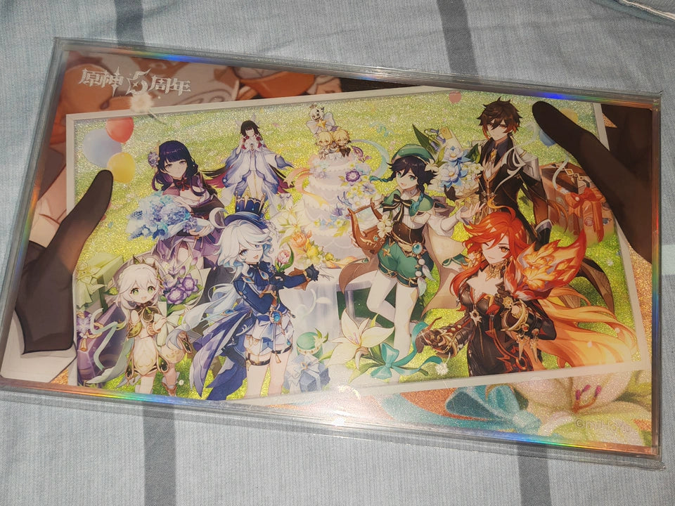 Official Genshin Impact Anniversary Celebration Acrylic Shikishi