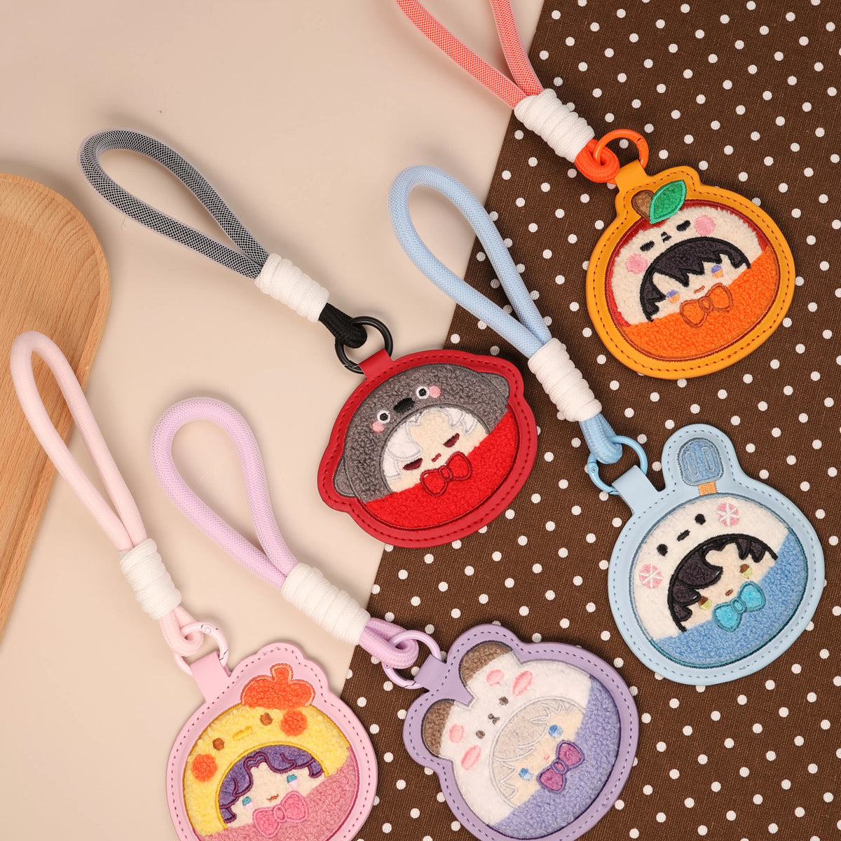 Love and Deepspace Fan-Made PU Leather Embroidered Charms