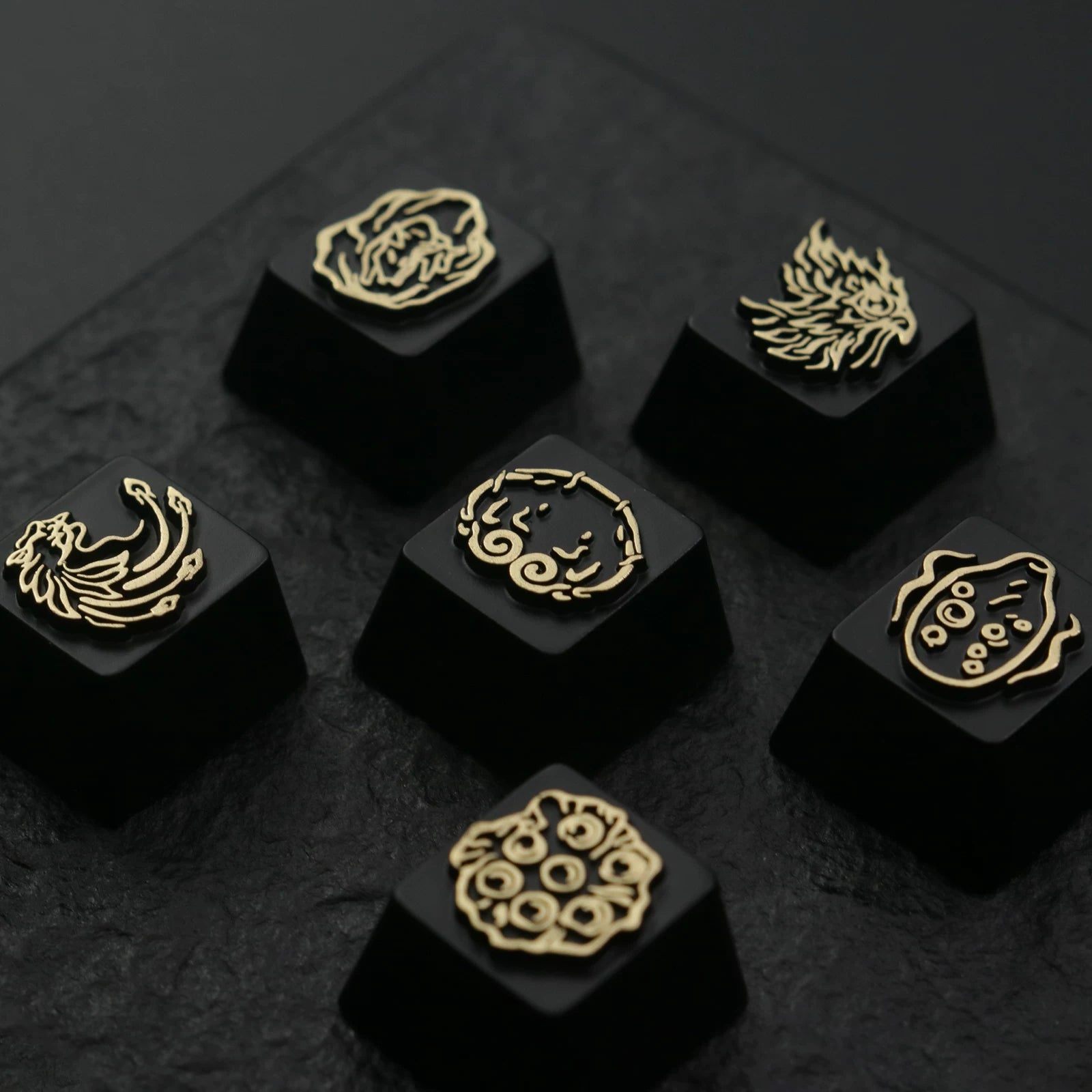 键石黑神话悟空周边金箍六根标志logo机械键盘锌铝合金属个性键帽