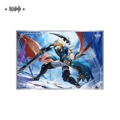 Official Genshin Impact Varka Windward Traveler Acrylic Charm & Shikishi Collection