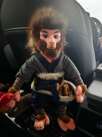 Official Black Myth: Wukong The Destined One Poseable Plush Toy with Movable Arms and Tail