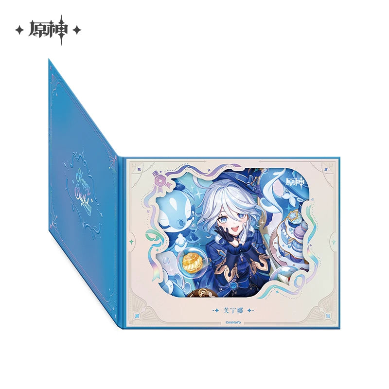 Official Genshin Impact Fated Day Character Fold-Out Window Shikishi