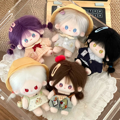 Love and Deepspace Tousled-Hair plush dolls five dolls in circle group display