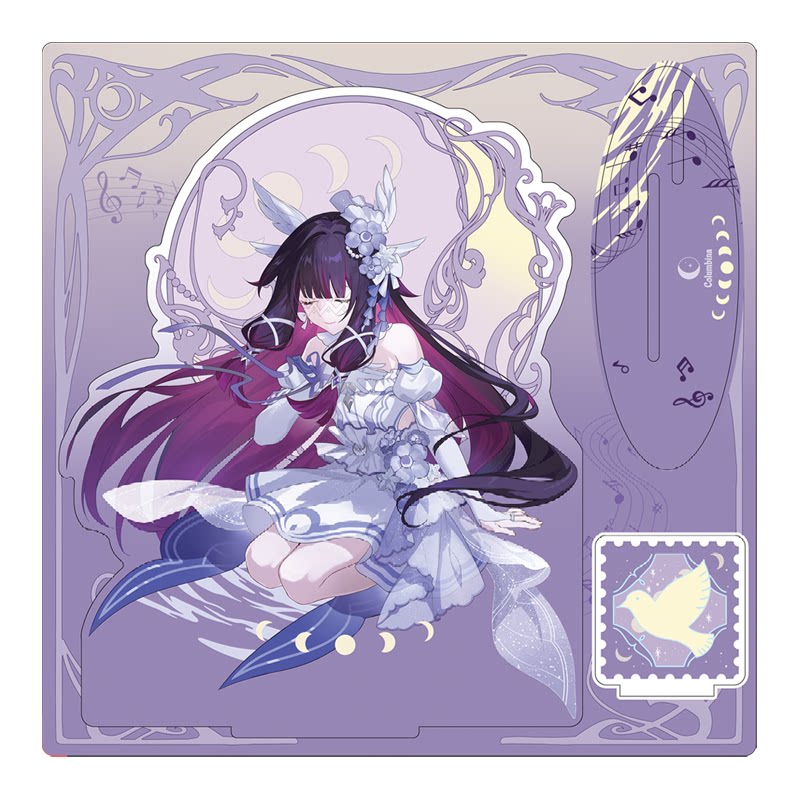 Genshin Impact Fan-Made Moonlit Melody Acrylic Stand & NFC Disc Collection