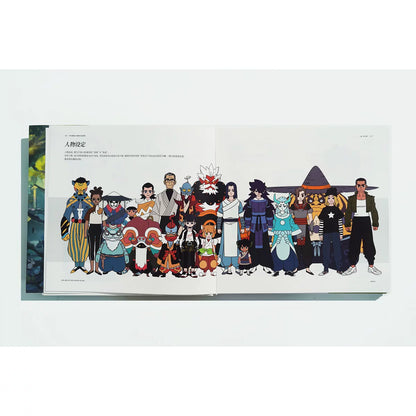 The Legend of Hei movie art setting book character lineup spread