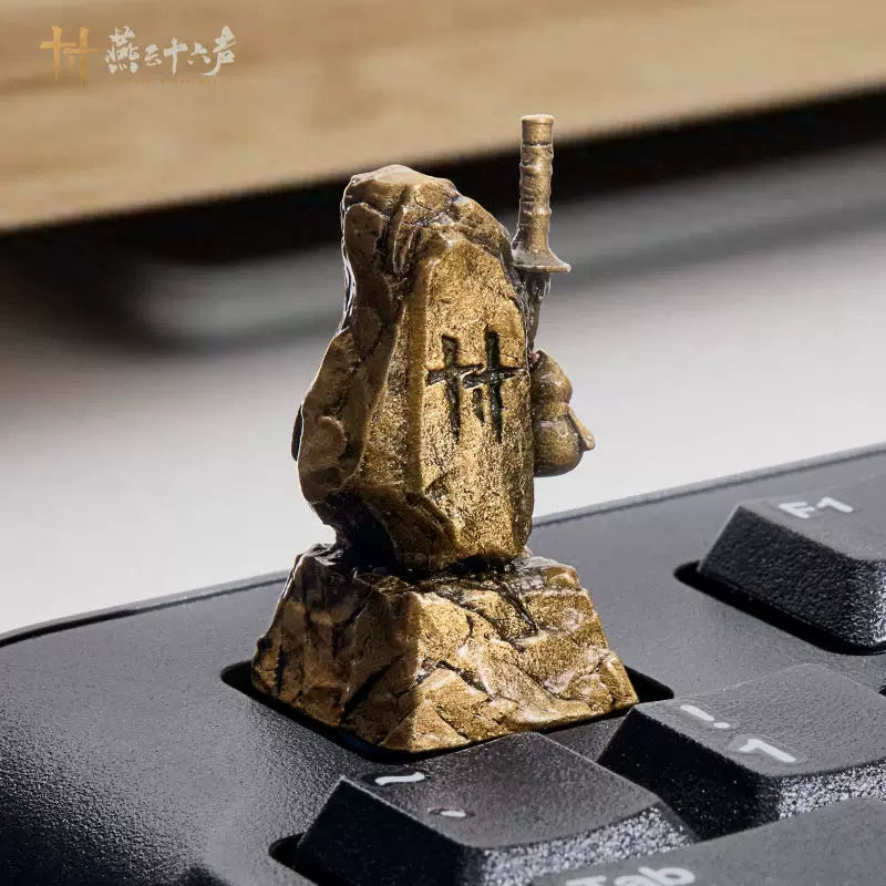 Where Winds Meet Fan-Made Boundary Stone 3D Metal Keycap