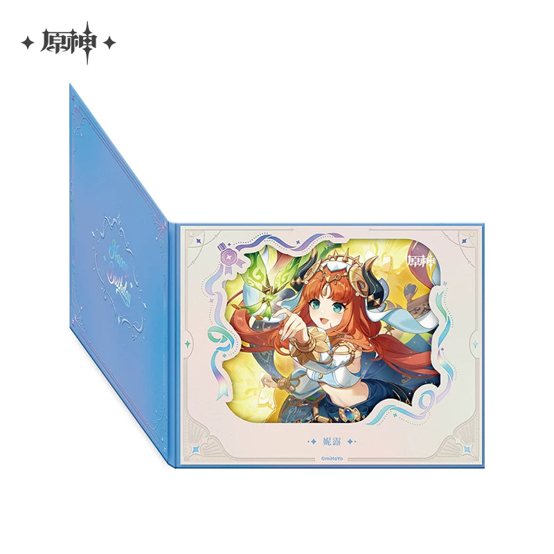 Official Genshin Impact Fated Day Character Fold-Out Window Shikishi