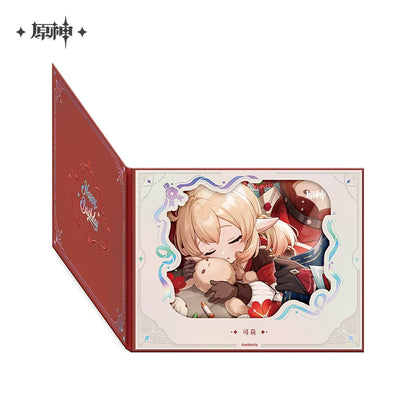 Official Genshin Impact Fated Day Character Fold-Out Window Shikishi