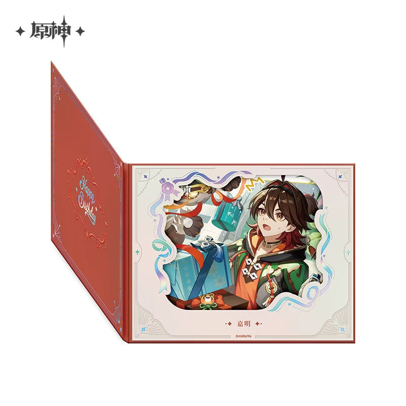 Official Genshin Impact Fated Day Character Fold-Out Window Shikishi