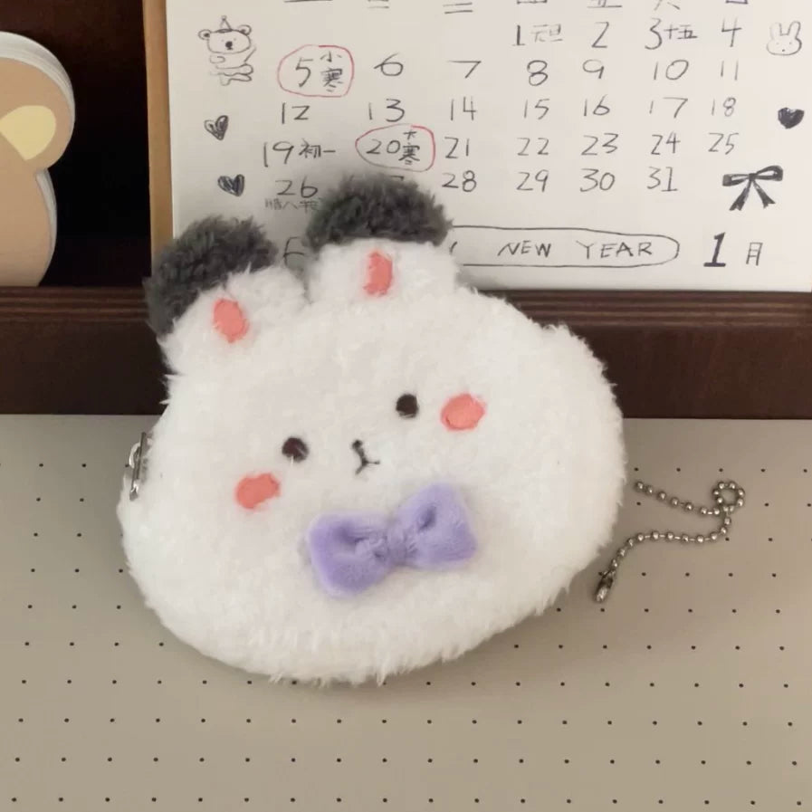 Love and Deepspace Character Earbud Coin Pouch white rabbit shape