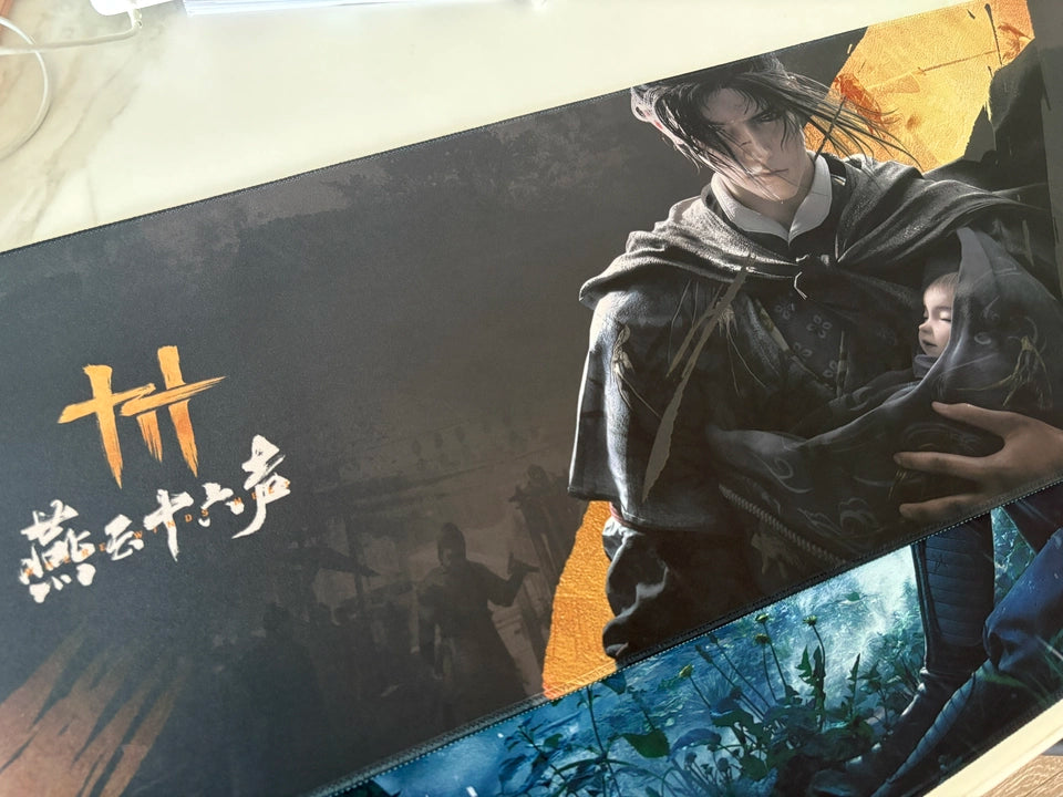 Official Where Winds Meet Black Gold or Bamboo Desk Mat