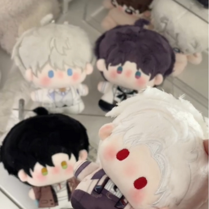 Love and Deepspace Birthday plush charms stacked group display