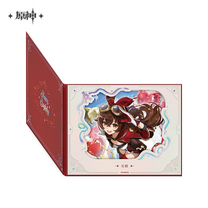 Official Genshin Impact Fated Day Character Fold-Out Window Shikishi