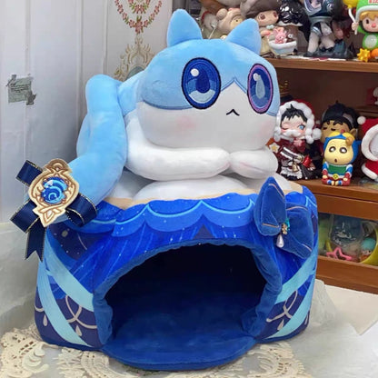 Genshin Impact Fan-Made Furina Cat Cake Plush