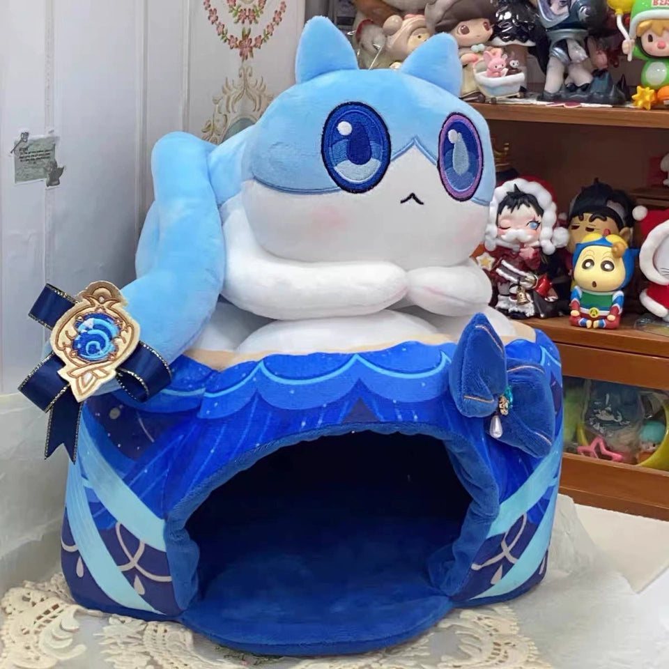 Genshin Impact Fan-Made Furina Cat Cake Plush