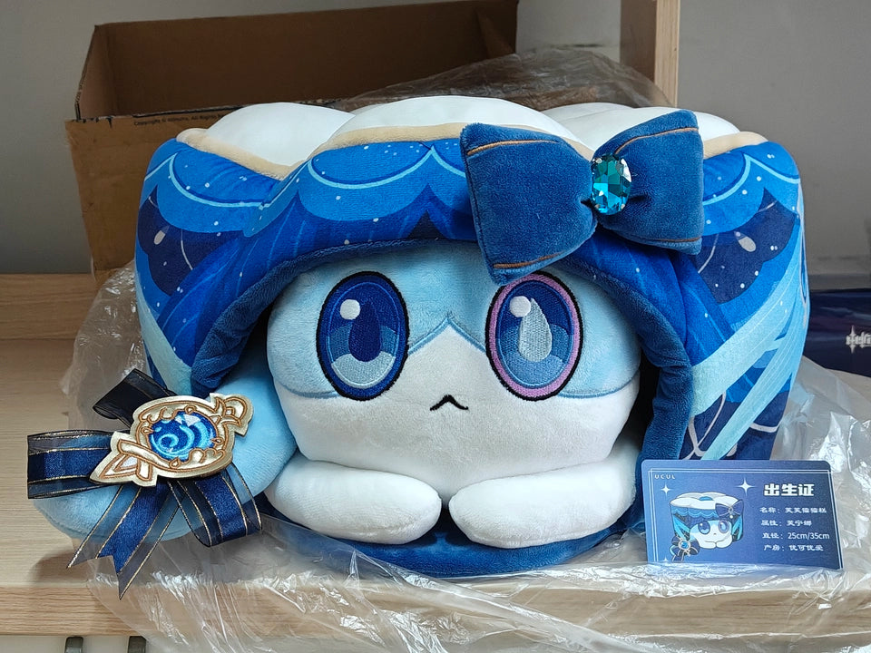 Genshin Impact Fan-Made Furina Cat Cake Plush