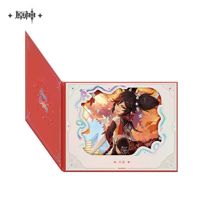 Official Genshin Impact Fated Day Character Fold-Out Window Shikishi