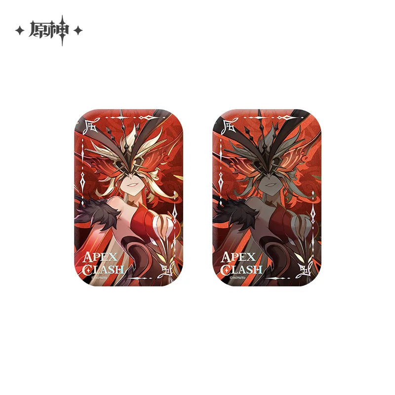 【原神官方】鏖战之巅系列徽章立牌 雷电将军 多托雷 阿蕾奇诺