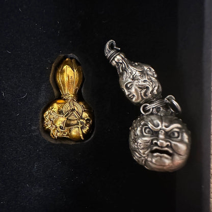 Official Black Myth: Wukong Five Ghosts Gourd Mini Incense Holder - Imitation Gilded Finish