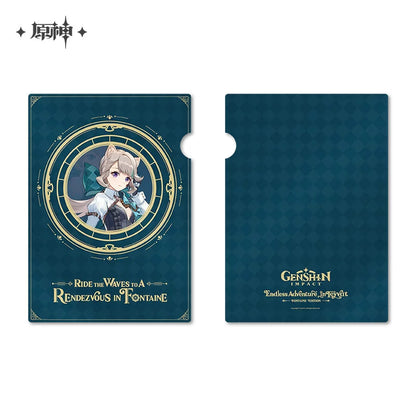 【原神官方】2023年原神游戏艺术展系列徽章立牌文件夹 Genshin