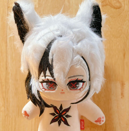 Genshin Impact Fan-Made Arlecchino 20 cm Cotton Plush Doll with Skeleton
