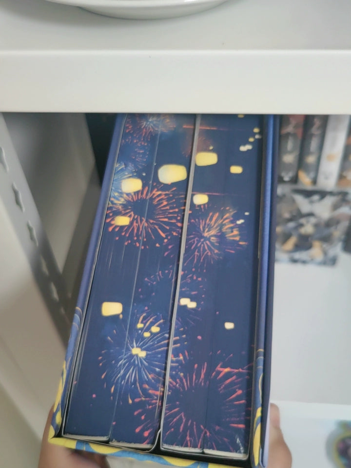 Ballad of Sword and Wine: Qiang Jin Jiu sprayed-edge box set fireworks sprayed edges held upright